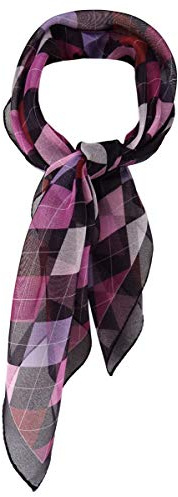 TigerTie Damen Chiffon Nickituch Halstuch gemustert - Größe 58 x 58 cm