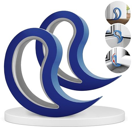 Stoppy - Paquete de 2 topes para puertas y ventanas, cuña multifuncional, práctico gancho de puerta, abrazadera de ventana, mantiene las puertas y ventanas abiertas con facilidad, accesorio para el