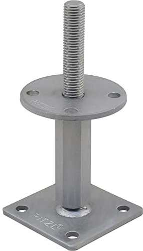 Pitzl Pfostenträger - Rechts/Links Gewinde, Verstellbereich 122 mm bis - 182 mm