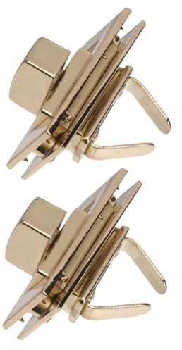 SUPVOX Chiusura Twist Lock Rettangolare in Metallo 2 Pezzi Per Borse Frizioni Accessori Hardware Sicura E Leggera 1.02X0.63X1.18 Pollici Riparazione E Personalizzazione Borse
