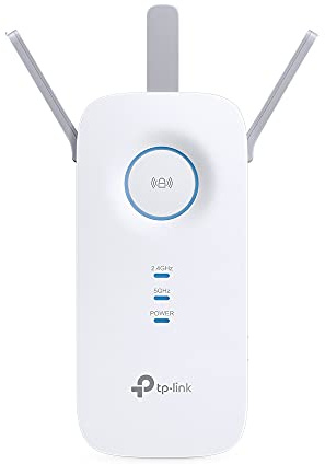 TP-Link RE450 Ripetitore WiFi Wireless, Velocità Dual Band AC1750Mbps, WiFi Extender e Access Point, Compatibile con Modem Router WiFi, 1 Porta Gigabit, Tecnologia TP-Link OneMesh, Bianco