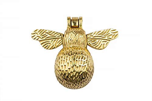 B&M - Solid Brass Bumble Bee Door Knocker Polished Brass Supplied with Matching Fixing Screws