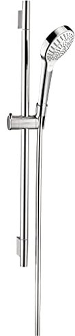hansgrohe Croma Select S Wallbar Set 110 3-Jet 61 cm, 1,75 GPM 10,2 cm moderne Wandstange in Chrom, 0494000