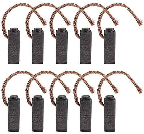 EMSea 5 pares de escobillas de carbón 5 x 6 x 14 mm motor piezas de repuesto universales de herramienta eléctrica para amoladora angular lijadora orbital