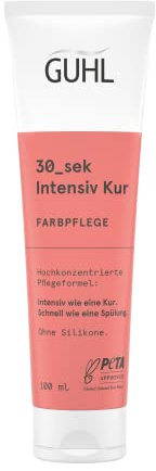 Guhl 30_sek Intensiv Kur - Farbpflege - 100ml - Hochkonzentrierte Pflegeformel - Intensiv wie eine Kur - Schnell wie eine Spülung - Ohne Silikone