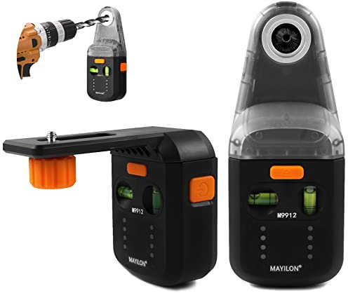 M9912 Staubabsaugung Absaughaube für Schlagbohrmaschine mit Laserebene, Elektrischer Bohrstaubsammler, Wand Saug Vakuum Bohrer Zum Staubfreien Bohren Auf Allen Oberflächen (Für Bohrer bis 13mm)