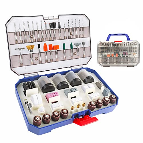 WORKPRO 306PCS Rotary Tool Accessories Kit, Fits Dremel Rotary Tool, 1/8 Shanks DIY Universal Fitment for Easy Cutting, Sanding, Grinding, Carving, Polishing, Drilling and Engraving with Storage Case