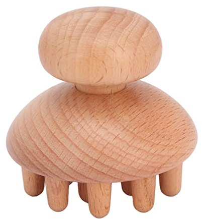 Pilz-Massagegerät, Trigger Massage-Werkzeug Triggerpunkt Handmassager Holz Chinesische Massagehilfe für Beinen Schultern Rücken Akupunktur Massage
