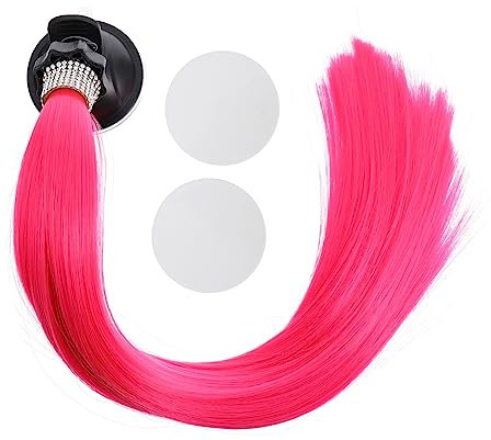 VALICLUD Helm-Dekoration Mit Abnehmbarer Braid-Wig Für Motorradfahrer Umweltfreundliches Sicheres Material Einzigartiges Design Für Einen Individuellen Look