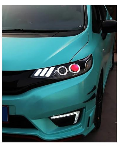 Scheinwerfer Satz passend Scheinwerfer Ersatz für Jazz für Fit 2014 2015 2016 2017 2018 2019 DRL Tagfahrlicht Bi-Xenon-Birne Nebelscheinwerfer Zubehör (Größe: Xenon-Kit)
