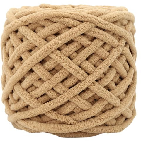 Garn, Deckengarn, weiche, dicke, grobe Wolle for Häkeln, 100 g, flauschiges, grobes Garn for Handstricken, DIY, grobe Strickwolle for Pullover, Hüte, Decken, Schals, Khaki, Bastelartikel (Color : Kha