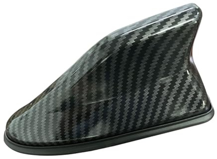 CGEAMDY Auto Haifischflossen-Antenne Abdeckung Verkleidung, Fm/Am-Antenne, Hergestellt Aus ABS, Geringer Windwiderstand, Für SUV, Trucks, Vans, Auto Tuning(Kohlefaser)