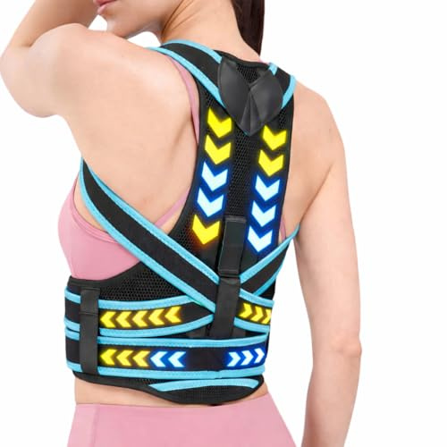 Luxury Posture, corrector postura espalda, corrector de postura unisex, corrector de espalda hombre, corrector espalda, espalda recta, corrector de postura espalda mujer, faja lumbar (X-Large)