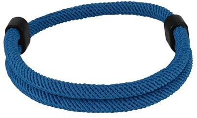 TempBeau Men's & Women's Blue Nylon Sailing Rope Bracelet: Adjustable Wristband