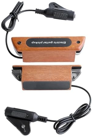 Magnetischer Schallloch-Tonabnehmer Aus Holz Magnetischer Schallloch-Preamp-Tonabnehmer Für Akustikgitarren Mit Stahlsaiten Und Single Coil