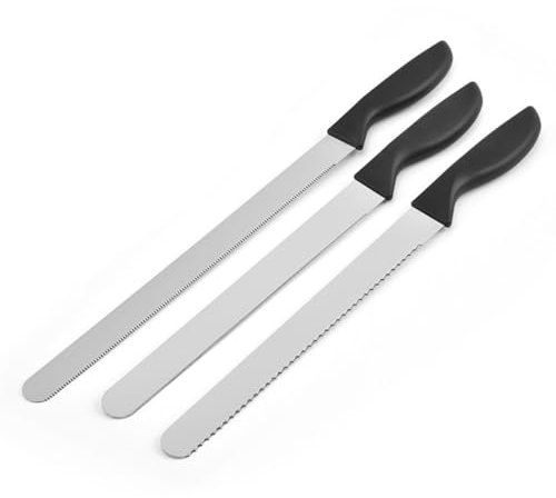 Luxshiny Utensilios de Cocina Raspadores de Acero Inoxidable 2piezas Diseño Ergonómico y Ligero para Pasteles Ideales para Repostería Casera y Horneado de Tartas