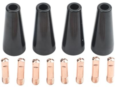 Flux Core - Kit di Punte per ugelli Senza Gas per Saldatura Mig da 0,6-1,2 mm, compatibili con Accessori per Torcia di Saldatura 14AK MB14 15AK MB15 (0,8 mm)