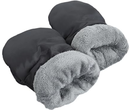 Gants de poussette – Chauffe-mains coupe-vent pour guidon de poussette | Moufles thermiques imperméables pour le confort par temps froid, neige, pluie, landau, landau, poussette