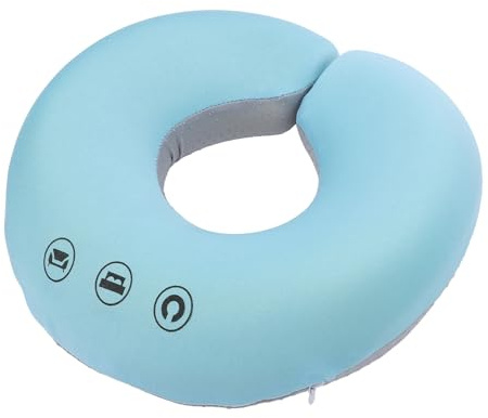 TARSHYRY Almohada Boca Abajo, Espuma Viscoelástica, Suave, Cómoda, Ergonómica, Reposacabezas, Cojín Facial con Gran Diseño de Ventilado para Relajación Facial y Masaje en el Hogar (BLUE)
