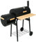 BBQ-Toro BBQ Smoker Grill | Grillwagen Holzkohle mit seitlicher Feuerbox | BBQ Grill Smoker Kombination mit Ascherosten und Ablageflächen, Grillwagen Holzkohlegrill mit Smoker, Barbecue Grill