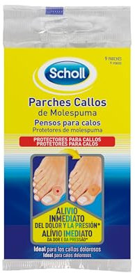 Scholl Parches Callos de Molespuma, Negro, Estándar, 9 Unidades
