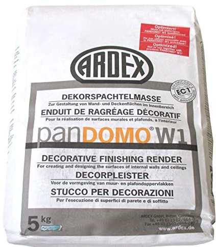 ARDEX PANDOMO® W1 Dekorspachtelmasse 5kg Zur Gestaltung von Wand- und Deckenflächen im Innenbereich.