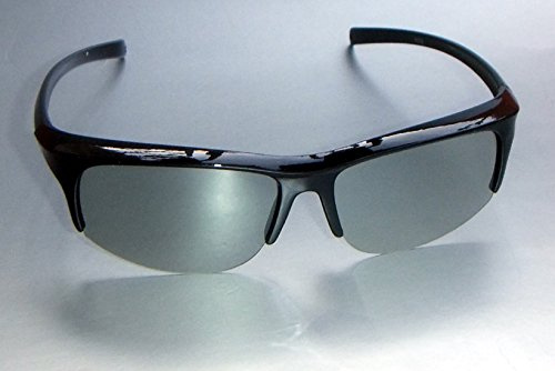 5 pièces Lunettes 3D polarisées Passive, 45 degrés linéaire, Plastique Noir, Pliable, Type X-Style