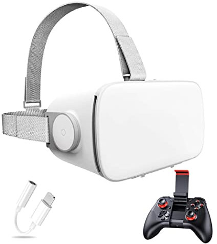 Occhiali VR, Visore Realtà Virtuale, Cuffie 3D VR Compatibile con Tutti Gli, Lente Regolabile per Film e Giochi 3D, per iPhone 13 Pro Max/13 Pro/13/12/11, per Samsung Galaxy S21, Huawei, Xiaomi