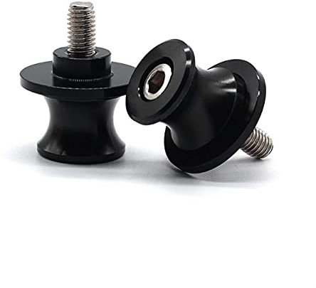 para Yamaha FZ1 YZFR1 YZFR6 R125 Tornillos del Soporte del Basculante CNC Accesorios De Motos Giro del Brazo Carretes Sliders 6mm Brazo Oscilante (Color : Negro)