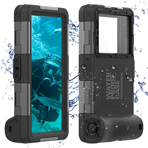 FocRelaxer IPX8 wasserdichte Handyhülle Tauche Universal Unterwasser Wasserfeste Handy Tasche Schwimmen Wasserschutzhülle für iPhone 16 13 11 Pro Samsung S24 S23 S21 Huawei Google OnePlus Xiaomi LG