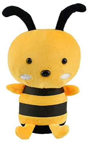Kikuo Abeja Peluche Abeja, Bee Plushie, 20cm Lindo Bee Plush, Peluches Grandes para Hombres, Mujeres y Niños para Dormir, Cojín, Cumpleaños, Navidad