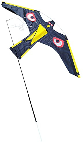 Flying Hawk Kite Garden Bird Repeller Scarer Extendable With 6m Telescopic Pole Repellent Anti Bird Deterrent Pigeon Large Seagull Crow Scarecrow Flying Crop Protection Garden Farmers