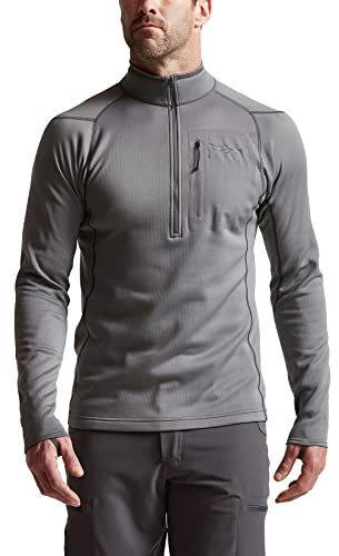 SITKA Gear Herren Core Midweight Zip-T Langarm Jagdhemd, Woodsmoke, XX-Large