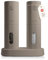 LARS NYSØM Electric Salt and Pepper Grinder Set I Automatic Salt and Pepper Mills with Adjustable Ceramic Grinder I USB Rechargeable Electric Spice Mill Set (Taupe Brown)