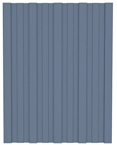 GuyAna Dachpaneele 36 STK. Verzinkter Stahl Grau 60x45 cm Wellplatten Dach Dachplatten Bleche FüR Dach Wellblechplatten FüR Dach