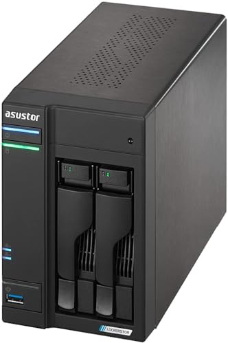Asustor Lockerstor 2 Gen2 AS6702T - NAS 2 baies, processeur quadricœur 2,0 GHz, 4 x M.2
