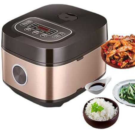 MGHRUE Olla Arrocera De Microcomputadora De Estilo Japonés De 5 litros, Olla Arrocera Inteligente De 900 W, Preservación del Calor A Temperatura Constante, Olla Interior Antiadherente Desmontable