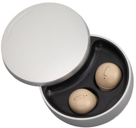 Små Bluetooth-hörlurar, Trådlösa Brusreducerande Hörsnäckor Bluetooth-headset Bluetooth 5.1 Tiny-hörlurar för Arbete Sport (hudfärg)