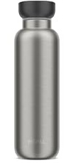 Mepal - Isolierflasche Ellipse - Doppelwandige Thermo Wasserflasche - Thermosflasche für Unterwegs - 12 Stunden heiß & 24 Stunden kalt - Edelstahl - 500 ml - Nordic black