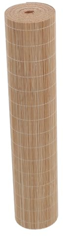 Gatuida Tapete de Mesa de Bambú Natural de 30 Cm de Ancho y 2 M de Largo, Diseño Cortable y Resistente para Camping y Uso al Aire Libre