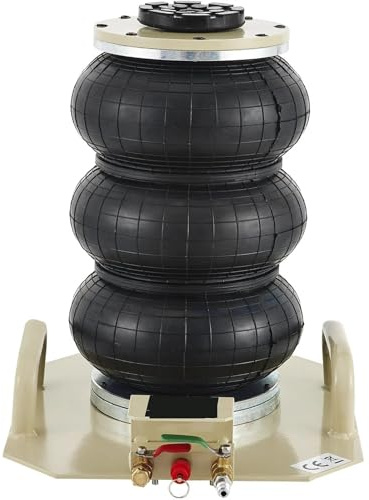 POOIQX Gato neumático de Doble Bolsa de 3 toneladas, con elevación de hasta 15,75 Pulgadas, elevación rápida de 3 a 5 Segundos for vehículos con Mano Corta.,Protección contra sobrecarga