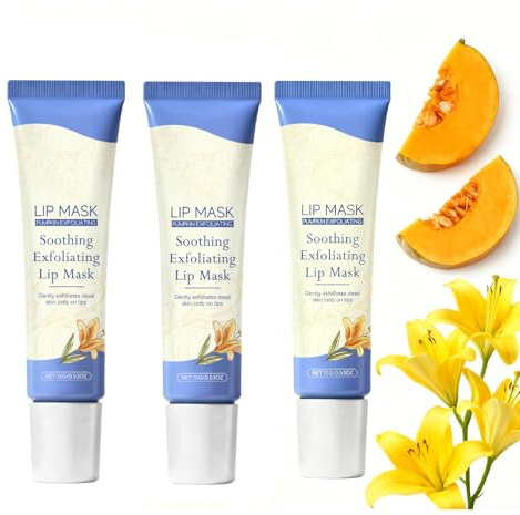 Pumpkin Exfoliating Lip Mask, Kürbis-Peeling-Balsam für die Lippen, Feuchtigkeitsspendend & Aufpolsternd für Trockene, Spröde Lippen | Pflegt & Spendet Feuchtigkeit (3)