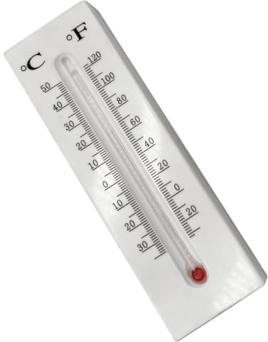 GLEAVI Portachiavi Nascosto da Esterno a Forma di Termometro Scatola Decorativa in Plastica, Resistente alle Intemperie, per Giardino e Cancelli, Salvaspazio da Parete