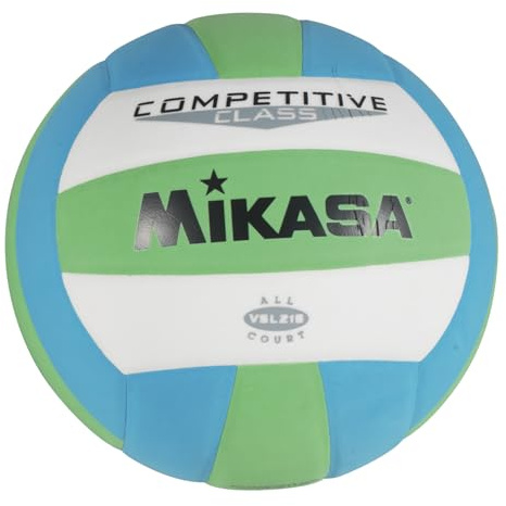 Mikasa Competitive Class Volleyball (Green/White/Blue)