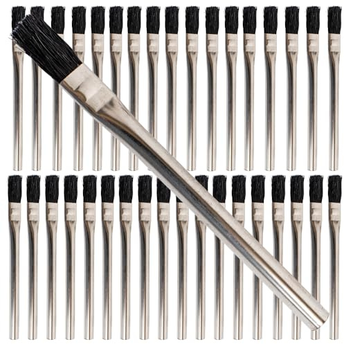 Pro Grade - Acid Brushes - 36 Count 1/2 Inch Boar Hair Acid Flux Brushes