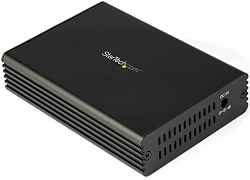 StarTech Convertisseur Fibre SFP+ Ouvert 10GbE Multi-Gigabit (MCM10GSFP) | Média, Fibre vers RJ45, 10GBASE-T, Monomode ou multimode, Boîtier acier