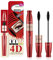 Mascara à cils en fibre de soie 4D, 2 têtes de brosse, mascara 2 en 1 pour un effet d'allongement et d'épaississement naturel, cils extra longs imperméables, cils volumineux, résistant aux taches