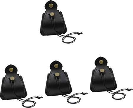 INOOMP 4st Small Dice Bag Portabel Tärningsväska Läder För Förvaring Speltärningar Och Små Tillbehör Dammsäker Och Lätt Design För Resor Och Dagligt Användande