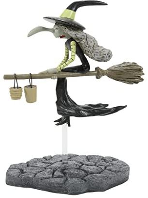 Department 56 Disney The Nightmare Before Christmas Village Accessories Helgamine The Witch Figurine, 4.9 Inch, Multicolor