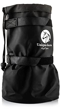 Unique-horn Soaking Bag | pour tremper facilement le sabot de votre cheval | utile pour les blessures, les ecchymoses et les infections | S | Diamètre 10cm